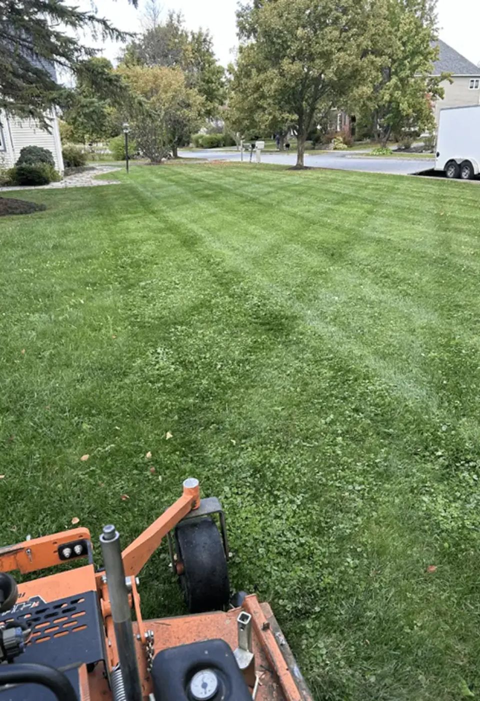 Weekly lawn mowing service in South Burlington